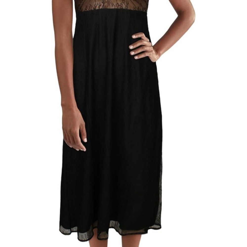 Danielle Bernstein Womens Lace Sheer Midi Dress - Picture 2 of 16